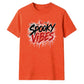 Dripping blood text spooky vibes Halloween Unisex t-shirt