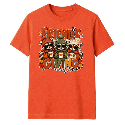 Funny raccoon friends crew top Thanksgiving Unisex T-Shirt