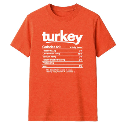 Funny turkey nutrition facts Thanksgiving Unisex T-Shirt