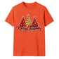 Glittering red gold tree print Christmas Unisex T-Shirt