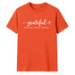 Grateful for little things text Thanksgiving Unisex T-Shirt