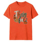 Leopard print thankful text art Thanksgiving Unisex T-Shirt