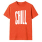 Minimalist Elongated Chill Typo Print Unisex T-Shirt