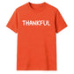Minimalist THANKFUL block text Thanksgiving Unisex T-Shirt