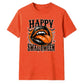 Spooky vampire fangs lips graphic Halloween Unisex t-shirt