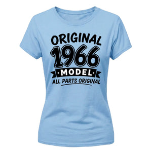 60th Birthday Present Ladies Tshirt Original 1966 Model All Parts Original