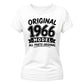 60th Birthday Present Ladies Tshirt Original 1966 Model All Parts Original