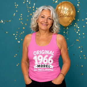 60th Birthday Present Tank Top Ladies Original 1966 Model All Parts Original