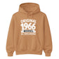60th Birthday Present Unisex Hoodie Original 1966 Model All Parts Original