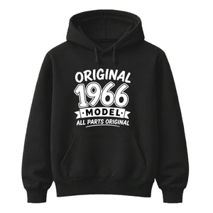 60th Birthday Present Unisex Hoodie Original 1966 Model All Parts Original