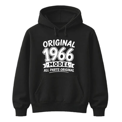 60th Birthday Present Unisex Hoodie Original 1966 Model All Parts Original