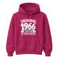 60th Birthday Present Unisex Hoodie Original 1966 Model All Parts Original