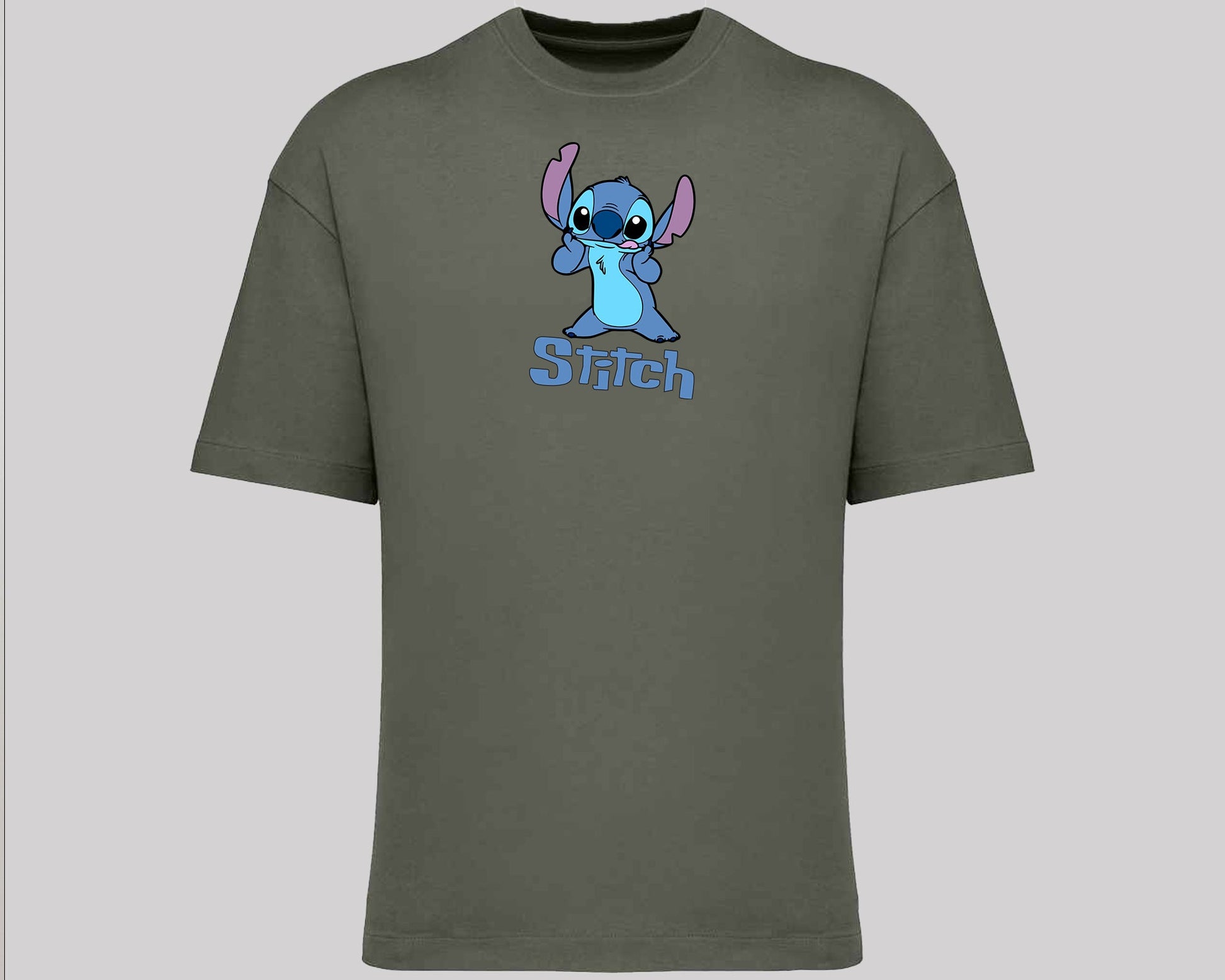 Stitch T-Shirt, Cute Alien Oversized Tee for Fans,100% Organic Cotton Unisex Graphic Shirt, Cool Cartoon Shirt for Stitch Lovers M8404