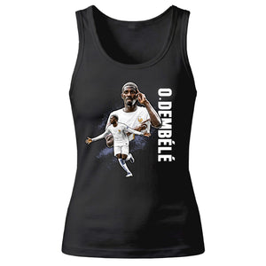 Ousmane Dembele France Football Graphic Ladies Tank Top