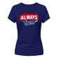 Outdoor Mountain Style Always Tired Motif ladies fit T-Shirt