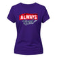 Outdoor Mountain Style Always Tired Motif ladies fit T-Shirt