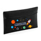 Space Rocket Kids Quadra Pencil Case with Custom Name