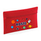Space Rocket Kids Quadra Pencil Case with Custom Name