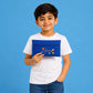 Space Rocket Kids Quadra Pencil Case with Custom Name