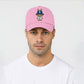 Labubu Cap, Cute Cartoon Character Baseball Hat for Men & Women, 5 Panel 100% Cotton Twill Cap M8408