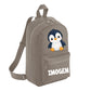 Penguin Kids Backpack with Custom Initial - Small Size