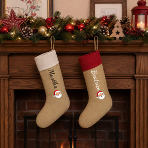 Custom Santa Family Christmas Stocking
