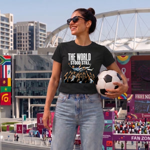 Lionel Messi World Stood Still Graphic Ladies T-Shirt