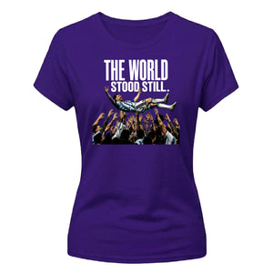 Lionel Messi World Stood Still Graphic Ladies T-Shirt