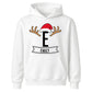 Custom Initial And Name Christmas Kids Hoodie
