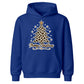 Leopard Print Christmas Tree Graphic Kids Hoodie