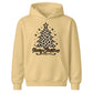 Leopard Print Christmas Tree Graphic Kids Hoodie