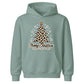 Leopard Print Christmas Tree Graphic Kids Hoodie