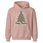 Leopard Print Christmas Tree Graphic Kids Hoodie