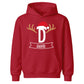 Custom Initial And Name Christmas Kids Hoodie