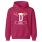 Custom Initial And Name Christmas Kids Hoodie