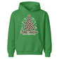 Leopard Print Christmas Tree Graphic Kids Hoodie