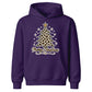 Leopard Print Christmas Tree Graphic Kids Hoodie