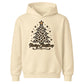 Leopard Print Christmas Tree Graphic Kids Hoodie