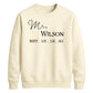 Personalised Anniversary Groom Unisex Sweatshirt