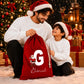 Custom Initial & Name Santa Claus Canvas Christmas Santa Sack