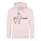 Papa Daughter Love Line Art Hoodie father day hoodie