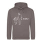 Papa Daughter Love Line Art Hoodie father day hoodie