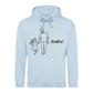 Papa Daughter Love Line Art Hoodie father day hoodie
