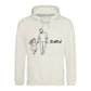 Papa Daughter Love Line Art Hoodie father day hoodie