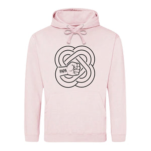 Worlds Best Dad Fathers Day Papa Fist Strength Celtic Knot Bold Father's Day Hoodie - Gift for Dad UK