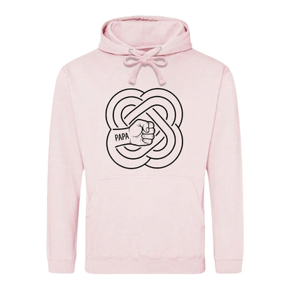 Worlds Best Dad Fathers Day Papa Fist Strength Celtic Knot Bold Father's Day Hoodie - Gift for Dad UK