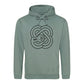 Worlds Best Dad Fathers Day Papa Fist Strength Celtic Knot Bold Father's Day Hoodie - Gift for Dad UK