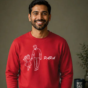 Papa Girl Walk Love father day sweatshirt