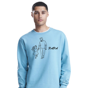 Papa Girl Walk Love father day sweatshirt