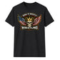Patriot Born to Wrestle Skull Tee Wrestling unisex t-shirt